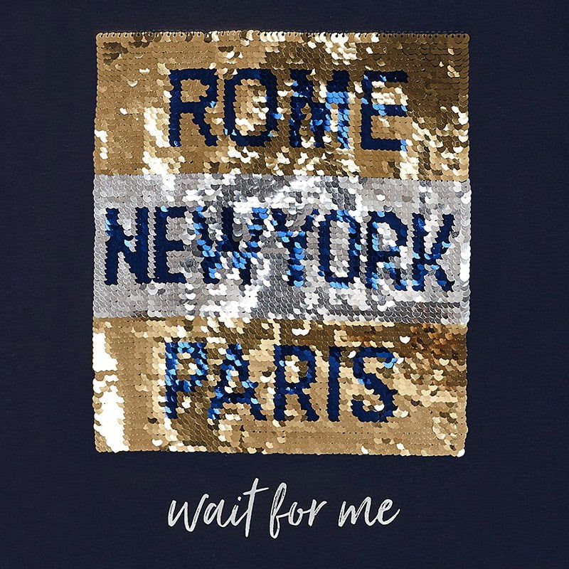 Mayoral 7070-75 Koszulka dziewczęca kolor granat -  - #tag1# - #tag2# - #tag3# - #tag4#