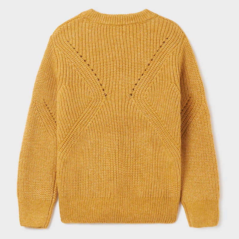 Mayoral 7368-49 Sweter z frędzlami dziewczęcy kolor musztarda -  - #tag1# - #tag2# - #tag3# - #tag4#