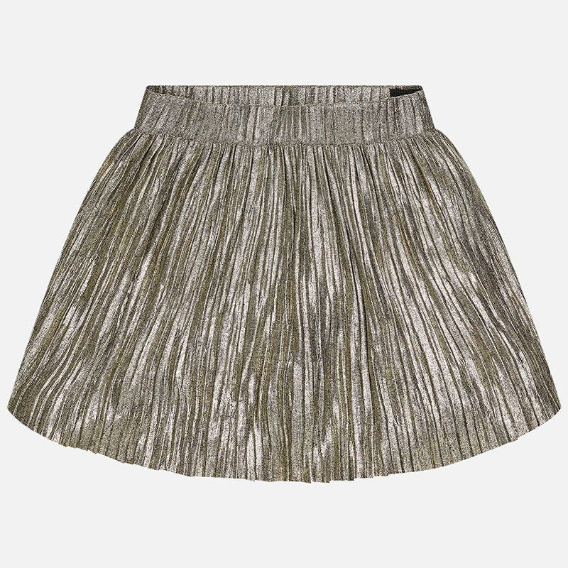 Mayoral 7915-47 Spódnica plisowana metalowa kolor Brąz -  - #tag1# - #tag2# - #tag3# - #tag4#