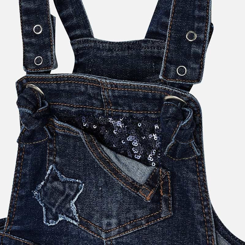 Ogrodniczki krótkie jeans dla dziewczynki Mayoral 3632-5 granat -  - #tag1# - #tag2# - #tag3# - #tag4#