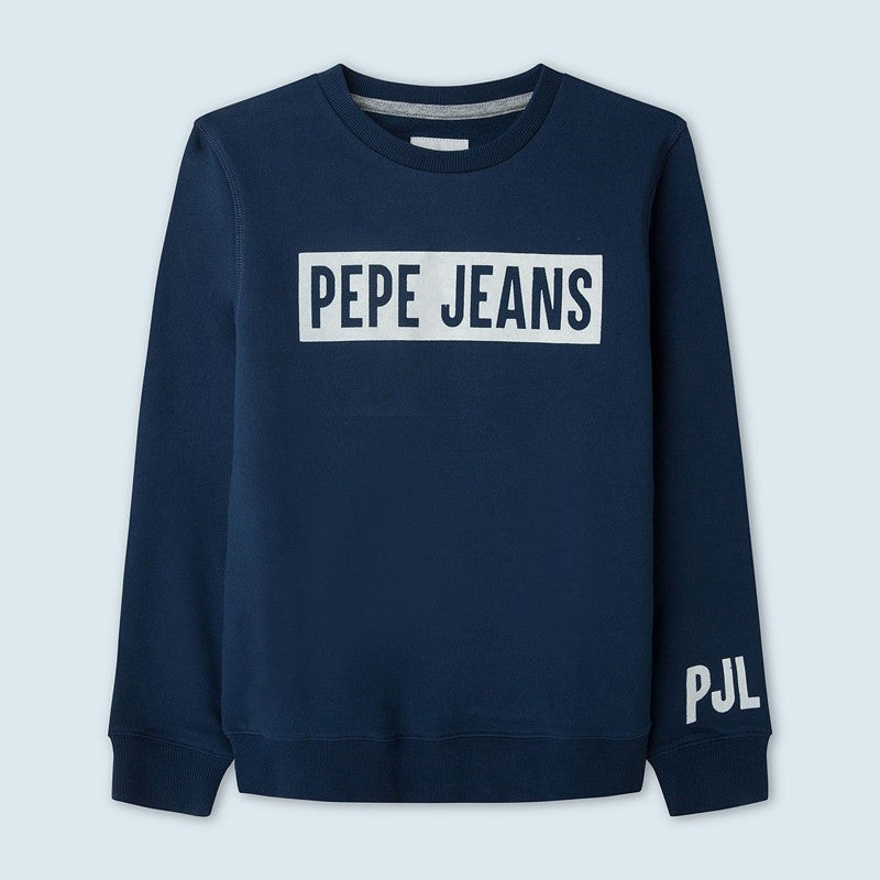Pepe Jeans Bluza sportowa JAMIE junior chłopak PB581347-571 SCOUT BLUE -  - #tag1# - #tag2# - #tag3# - #tag4#