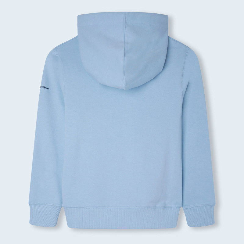 Pepe Jeans Bluza z kapturem ECLEN junior chłopak PB581400-516 niebieski -  - #tag1# - #tag2# - #tag3# - #tag4#