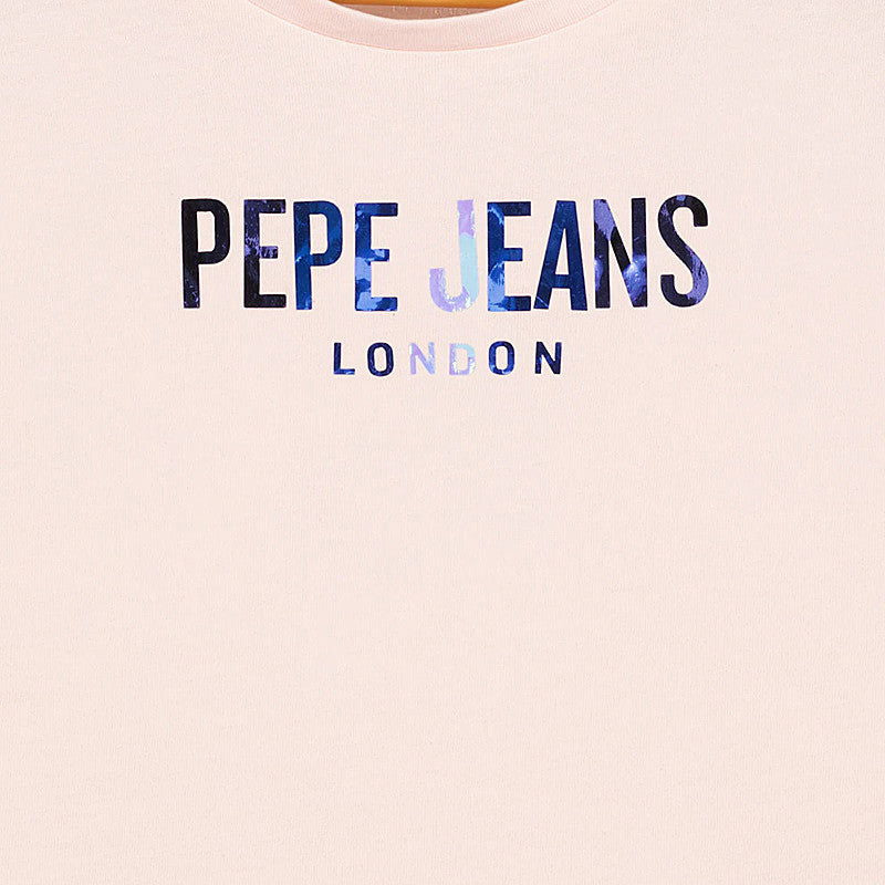 Pepe Jeans Koszulka HOLLY junior dziewczyna PG502850-315 różowy -  - #tag1# - #tag2# - #tag3# - #tag4#