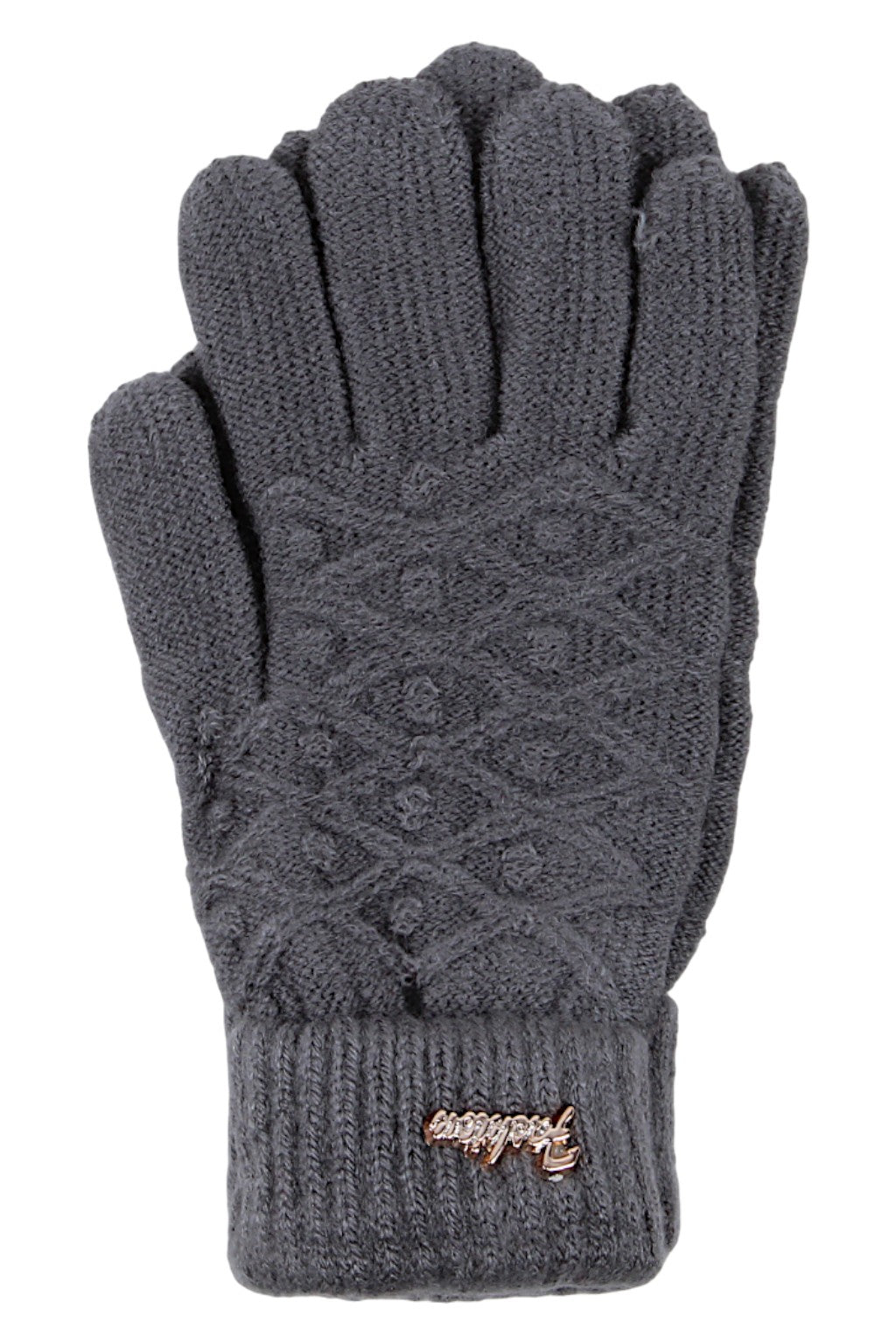 Rękawiczki dziewczęce szare Euro Gloves B-84-91025-42