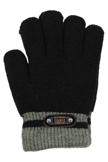 Rękawiczki Claccic chłopięcy czarny Euro Gloves D-298-91025-14