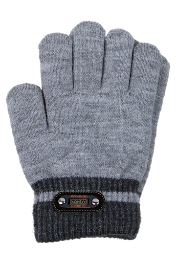 Rękawiczki Classic chłopięce popiel Euro Gloves D-298-91025