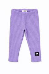 Getry prążkowane bawełniane dziewczęce fioletowe Breeze 22715-3326-20