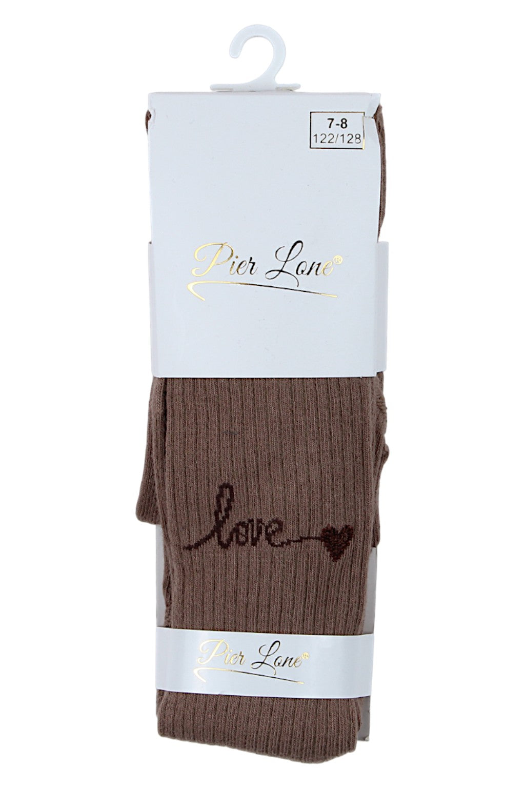 Rajstopy dziewczęce brązowe Pier Lone PL-2428-291025