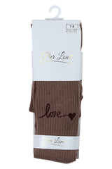 Rajstopy dziewczęce brązowe Pier Lone PL-2428-291025