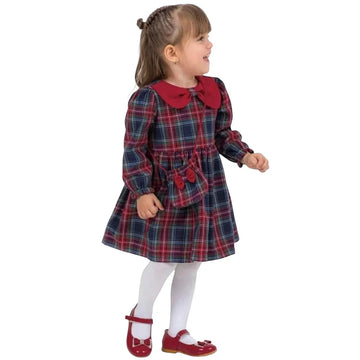 Sukiemka świąteczna dziewczęca granat Baby rose 4652-231024