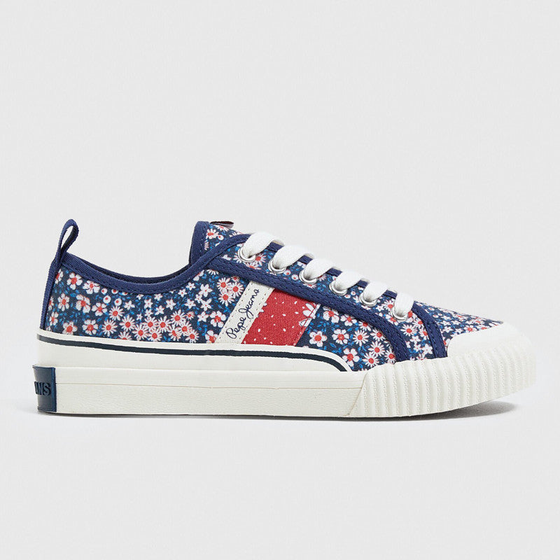 Pepe Jeans Sneakers OTTIS FLOWERS GIRL junior girl PGS30541-595 NAVY