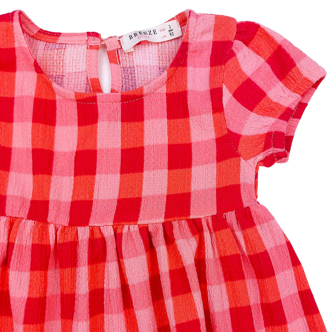 Girl's Checkered Dress Red 19557-24624 GKMOD