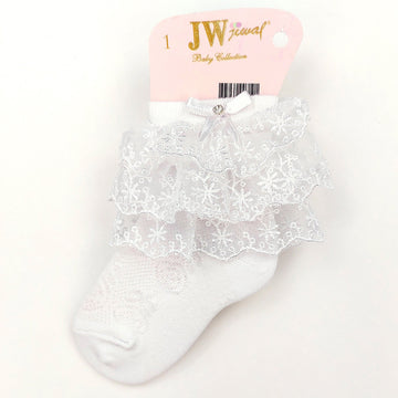 Skarpetki Koronka Pachnące dziewczynka biały 7190-7524 GKMOD