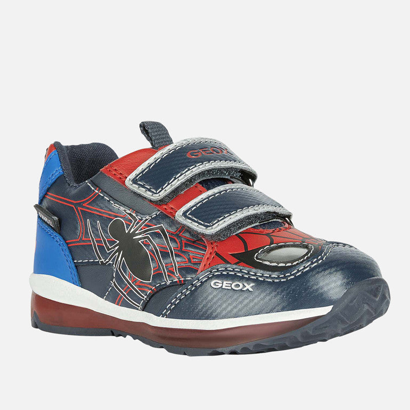 Glow sneakers for boys Geox B2684A-0CE54-C0735 navy blue