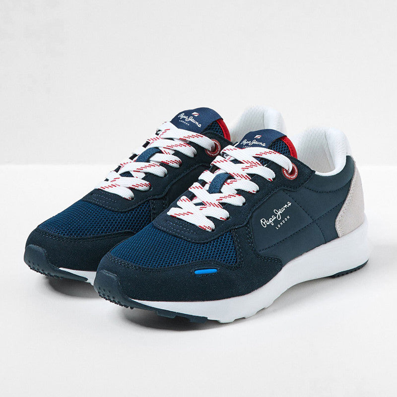 Pepe Jeans Sneakersy YORK BASIC BOY SS22 junior boy PBS30515-595 NAVY