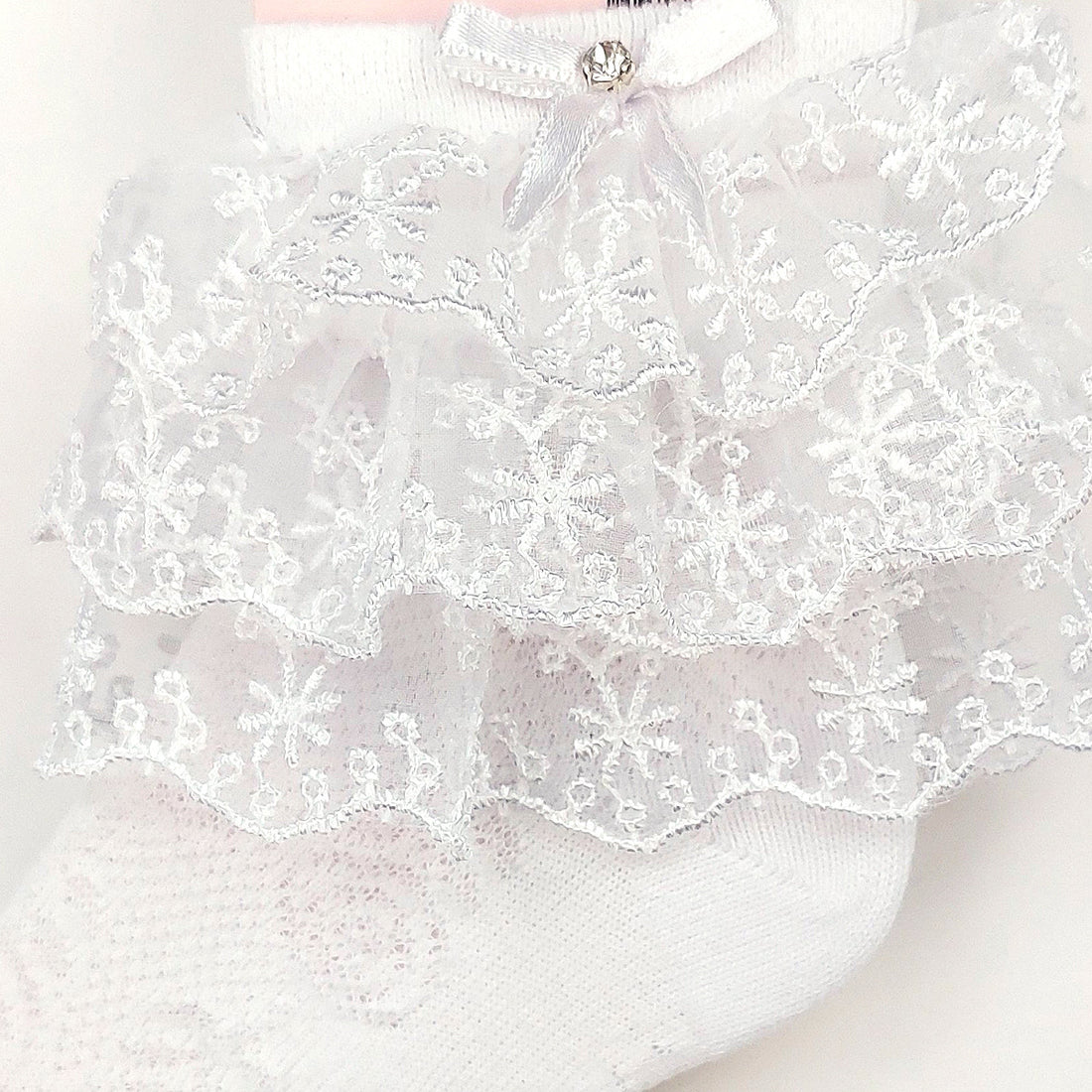 Skarpetki Koronka Pachnące dziewczynka biały 7190-7524 GKMOD