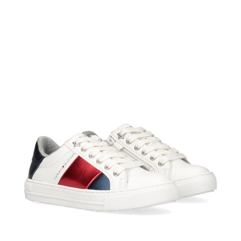 Sneakersy dziewczęce TOMMY HILFIGER T3A4-31166-0289X256 kolor biały/czerwony