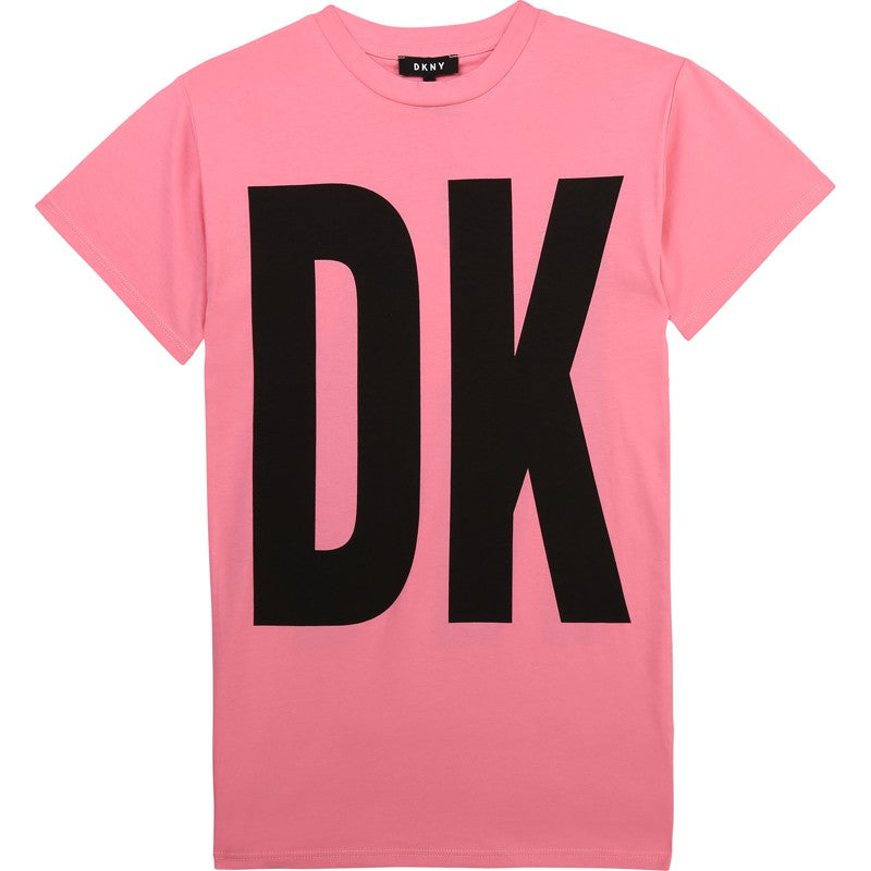 Girls' sports dress DKNY D32777-44G pink