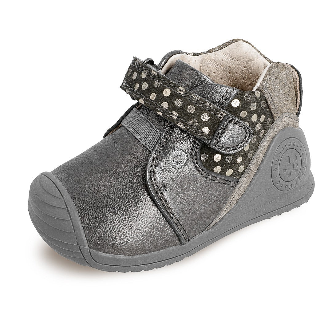 Sneakers transitional ankle boots for girls Biomecanics 201112 color pyrite