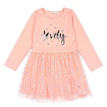 Sukienka dziewczynka łosoś 19203-71023  GKMOD