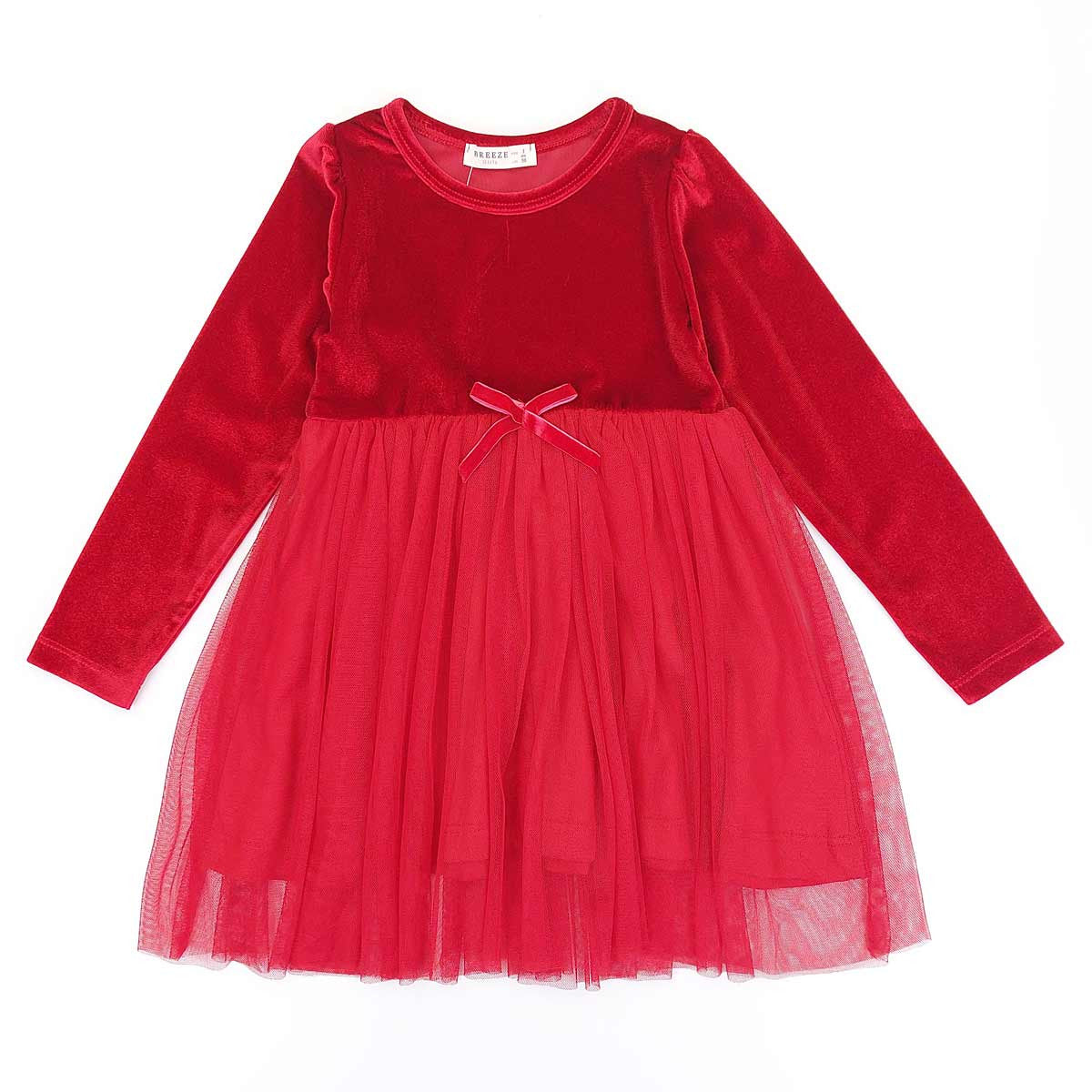 Elegant Tulle Dress Girl Red 18230-11223 GKMOD