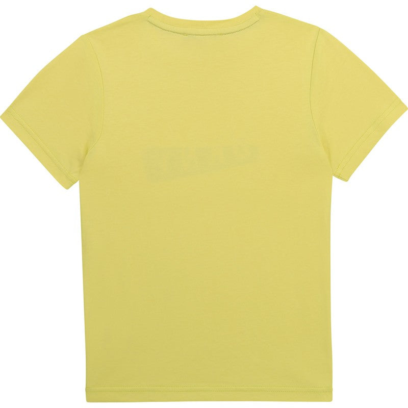 T-shirt dla chłopców DKNY D25D27-60B kolor żółty