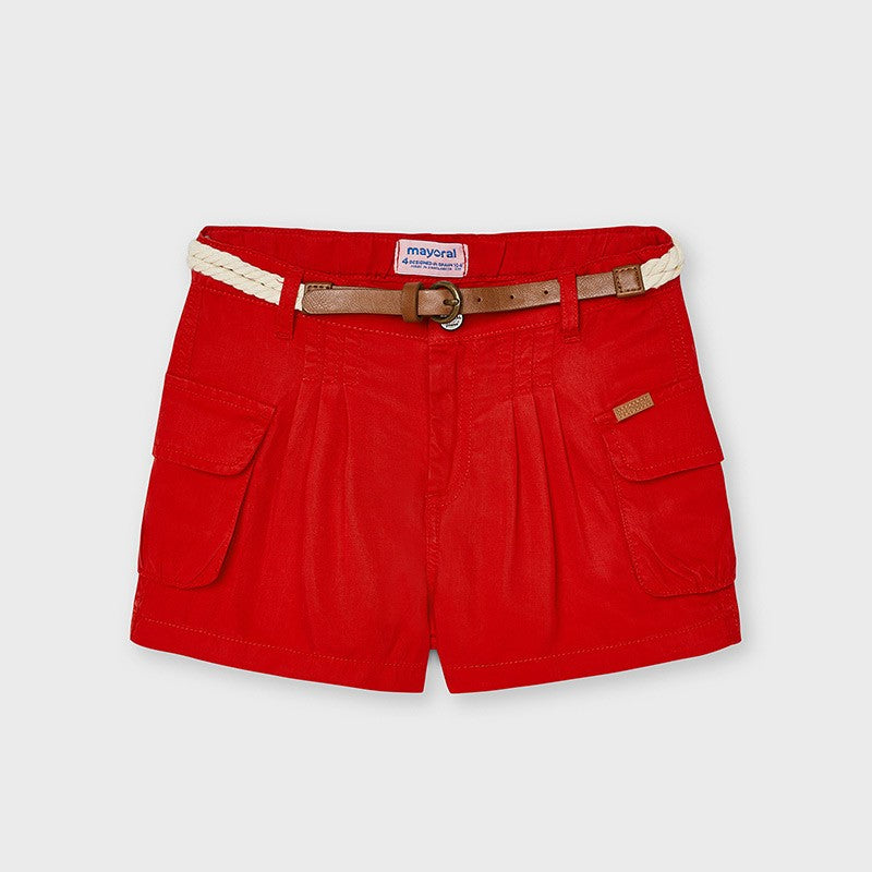 Girls' Shorts with Pockets Mayoral 3205-49 Red