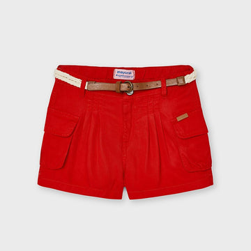 Girls' Shorts with Pockets Mayoral 3205-49 Red