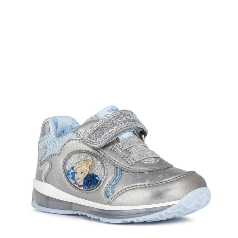 Girls' sneakers Geox B1685B-000NF-C1009 silver color