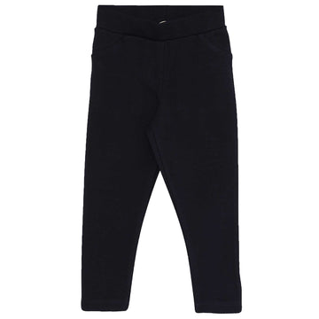 Spodnie bawełniane dziewczynka czarny 497-7624 GKMOD
