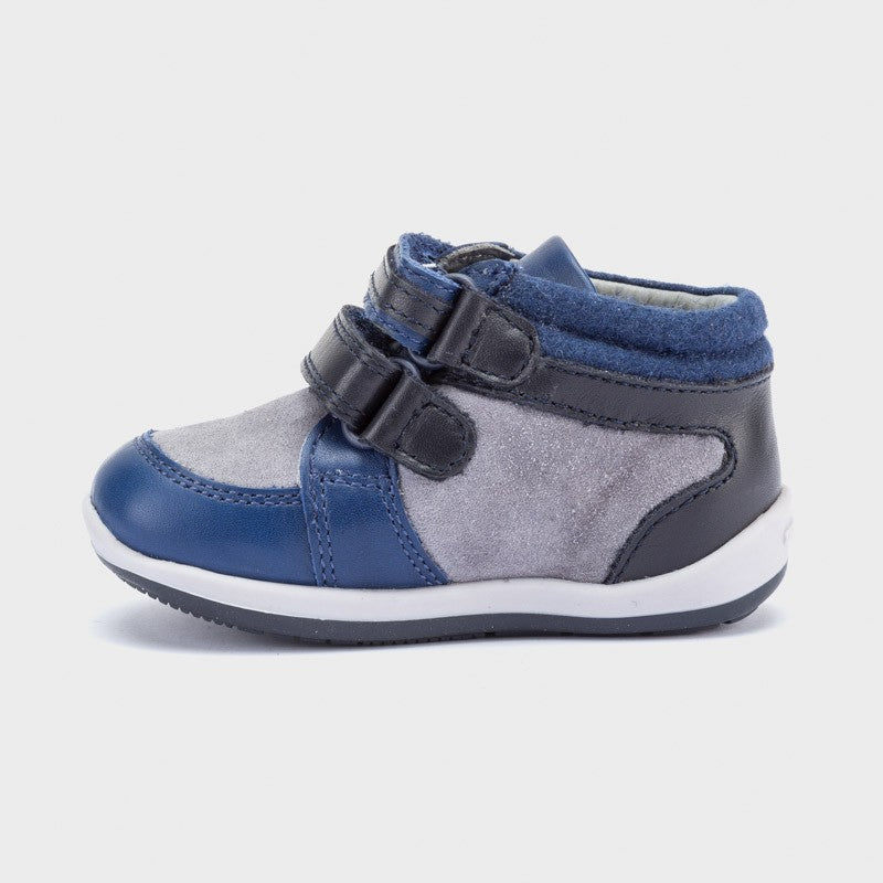 Mayoral 42158-19 navy blue boys leather sneakers