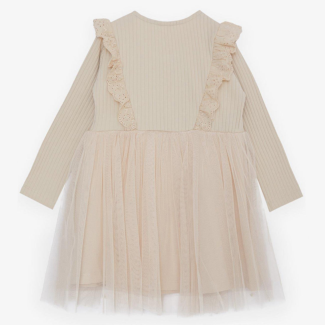 Tulle dress girl beige 19518-7524 GKMOD